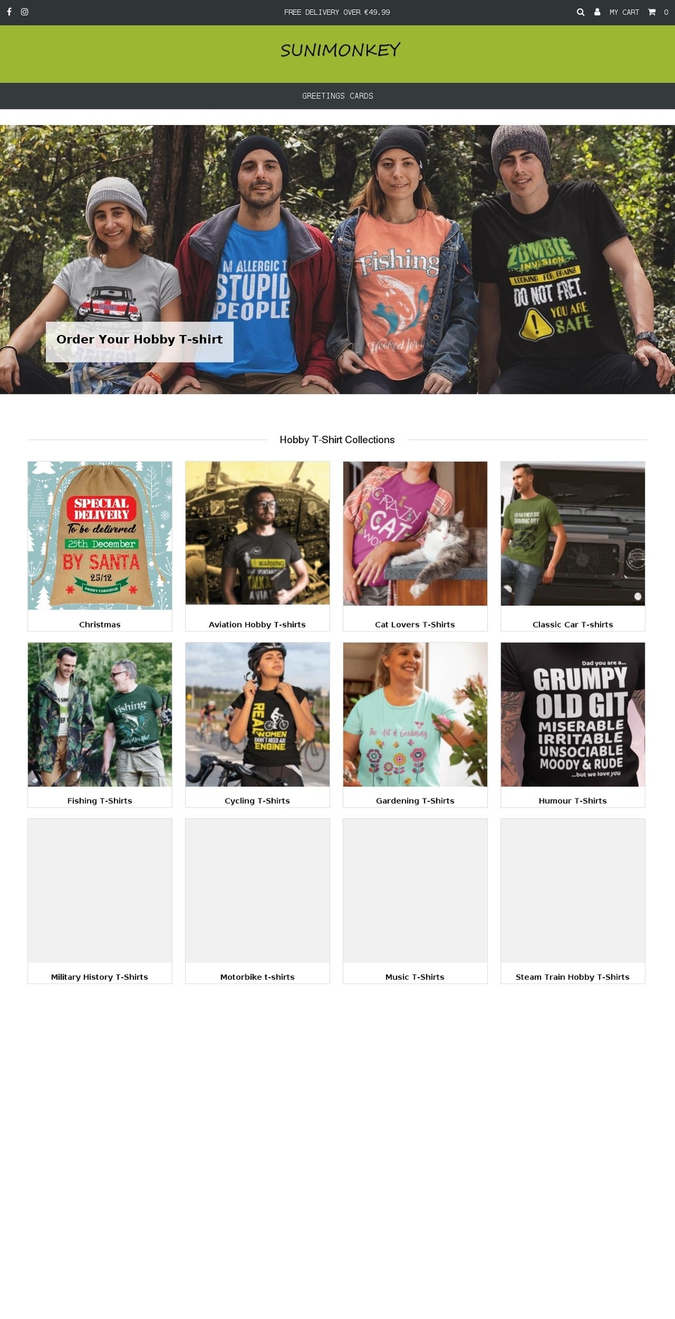 sunimonkey.com shopify website screenshot