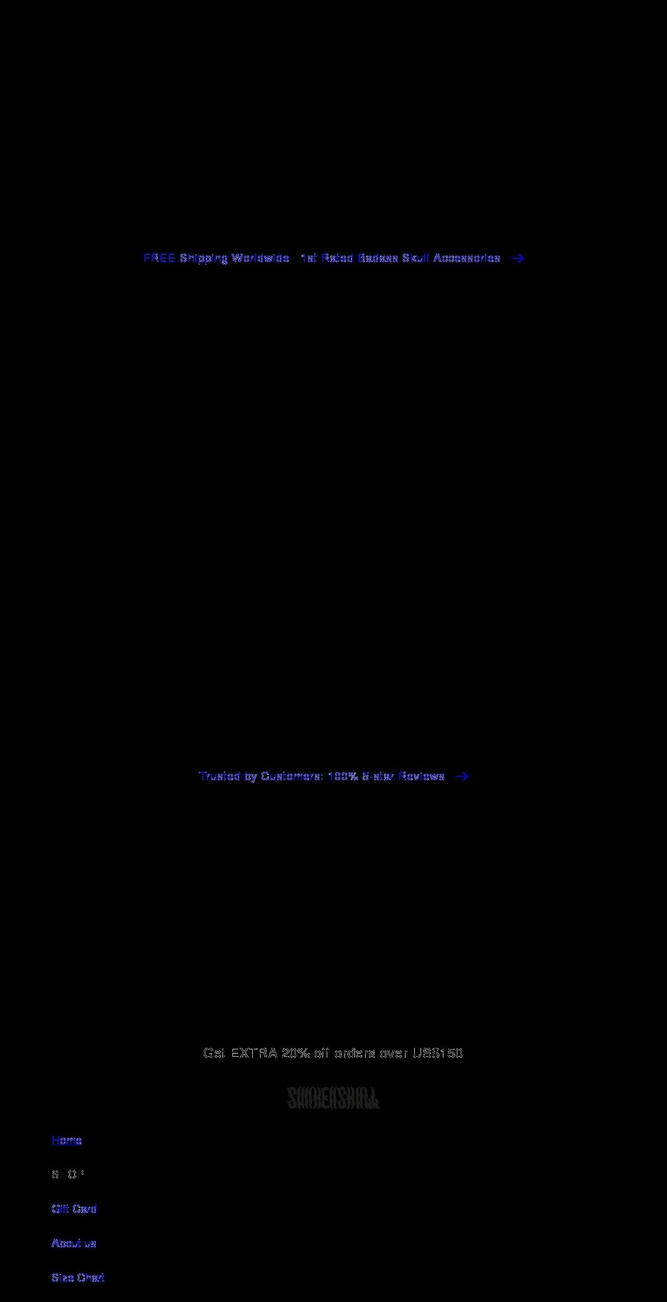 sunkenskull.com — Shopify storefront screenshot