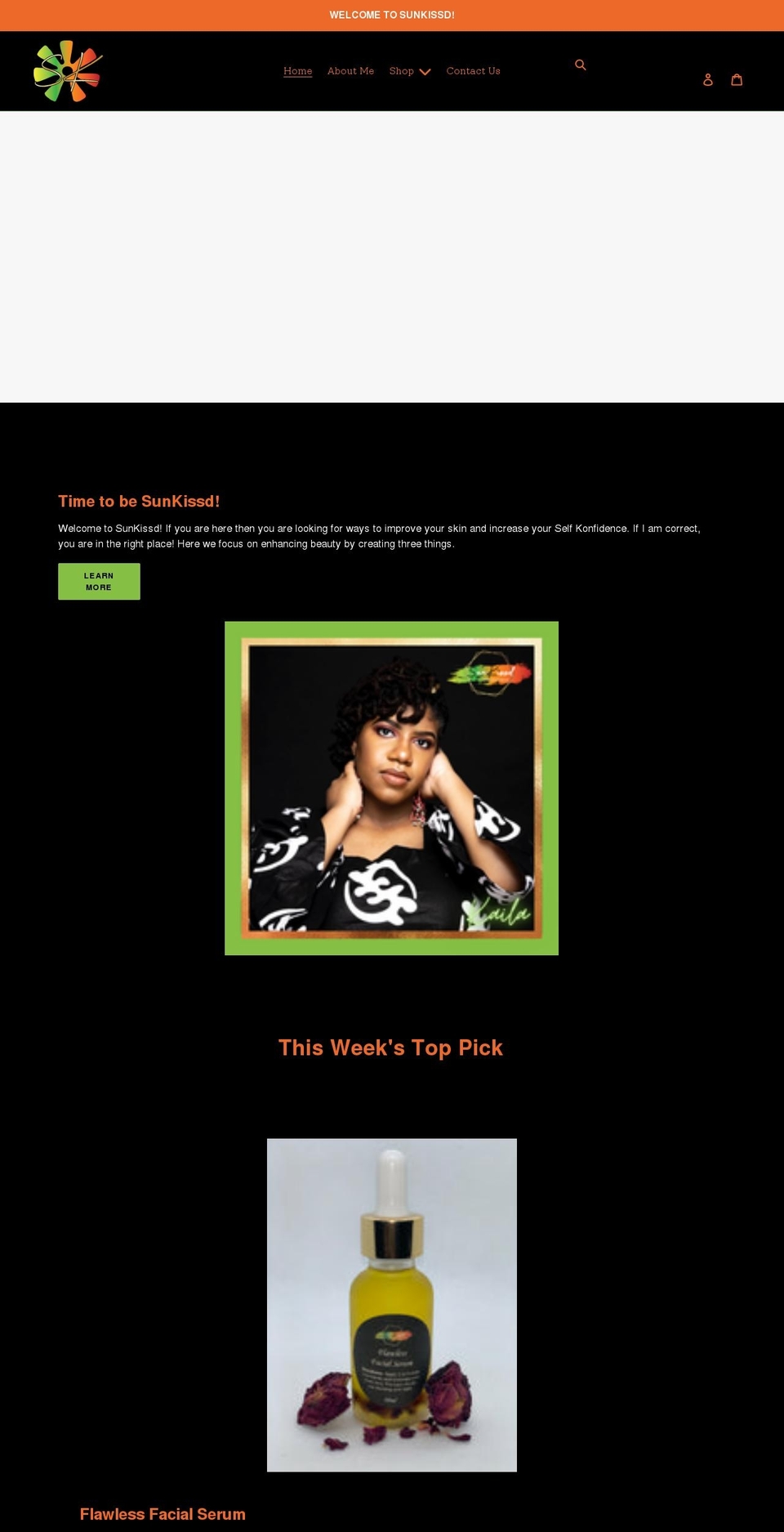 sunkissdbyk.com shopify website screenshot