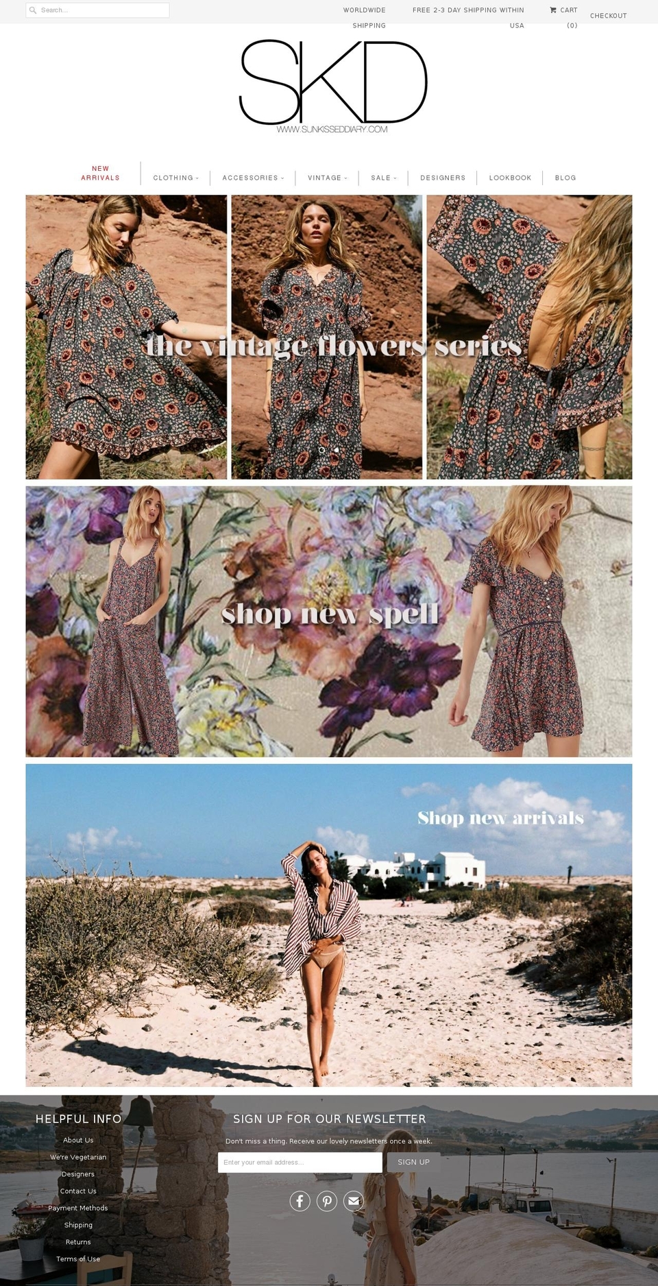 OOTS Support Shopify theme site example sunkisseddiary.com