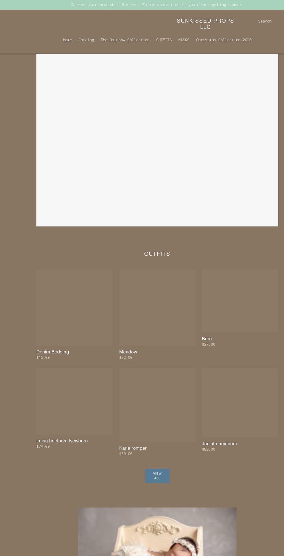 sunkissedprops.com shopify website screenshot