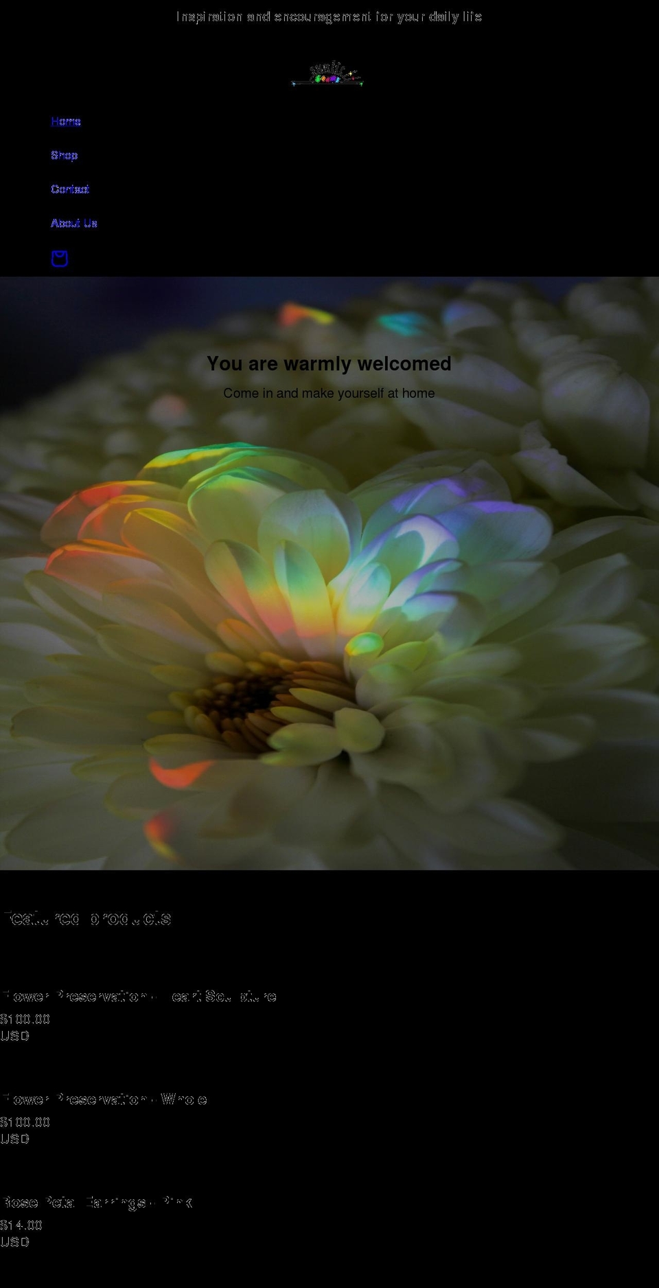 sunlitbeams.com shopify website screenshot