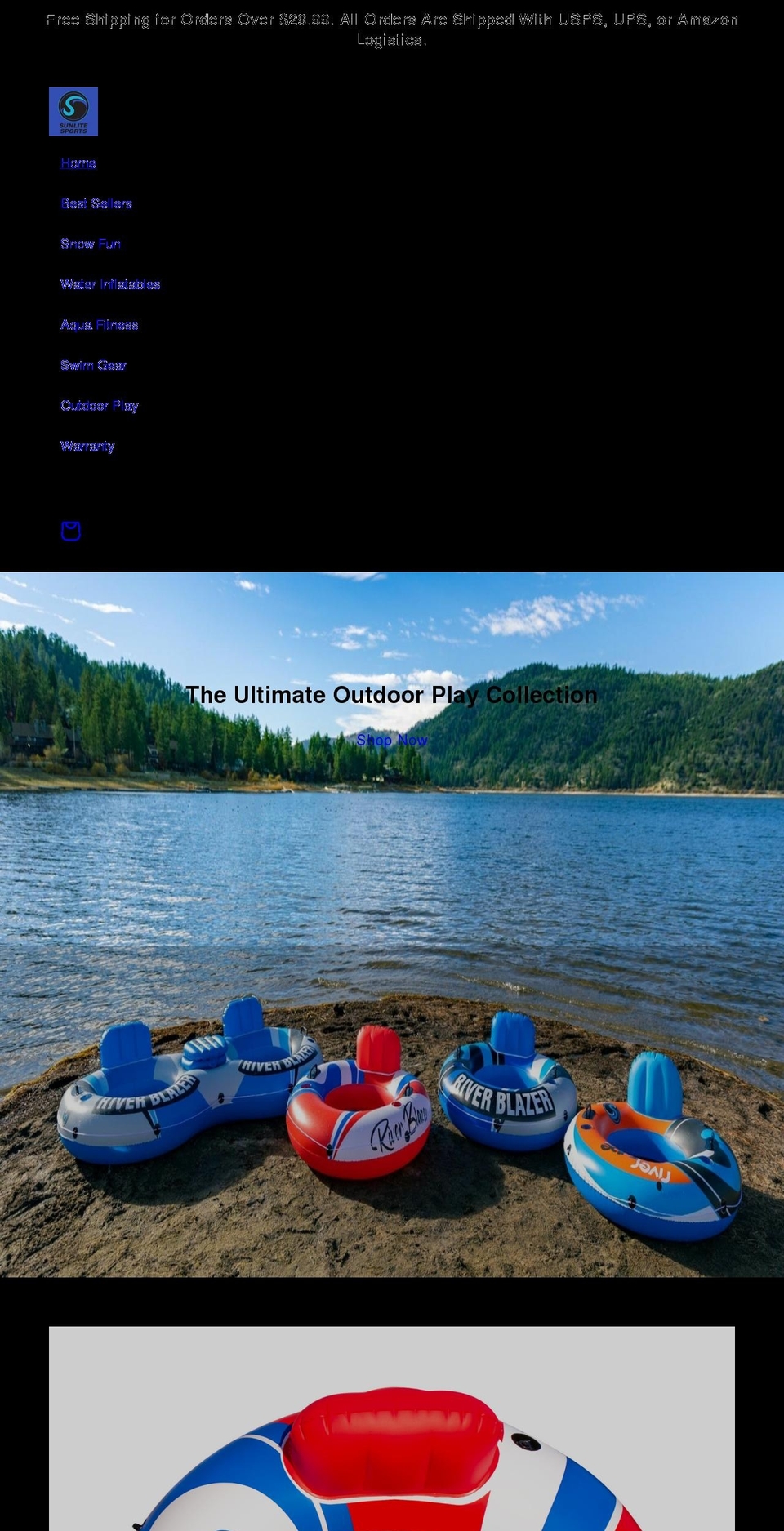 sunlitesportsusa.com shopify website screenshot