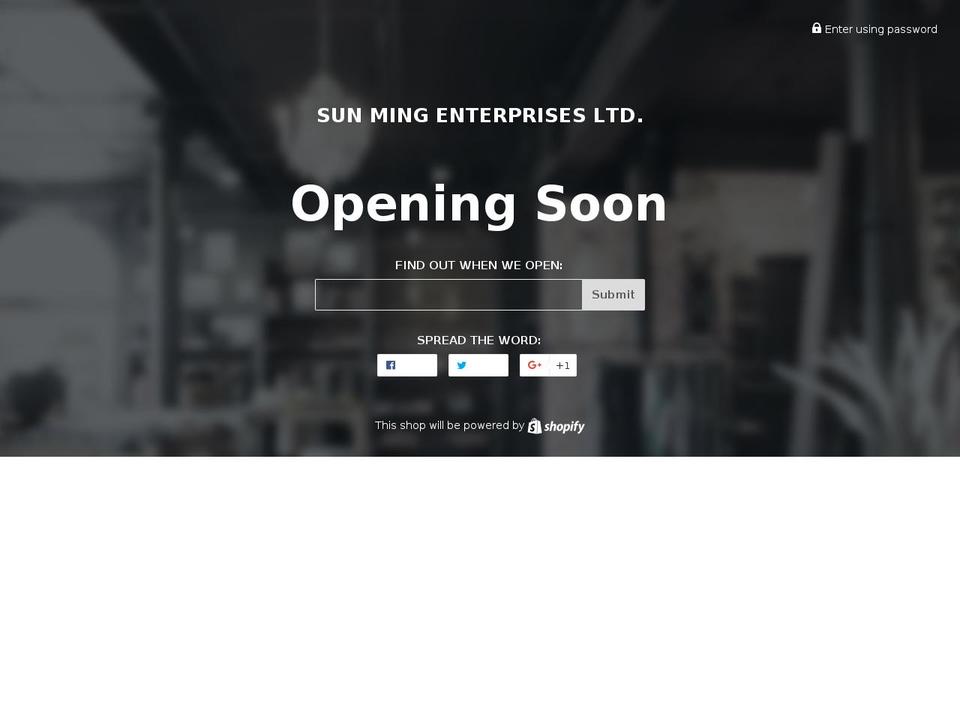 sunmingcanada.com shopify website screenshot