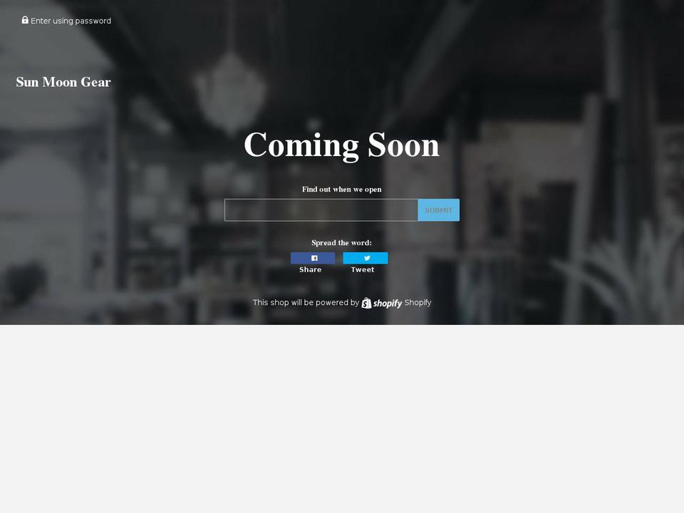 sunmoongear.com — Shopify storefront screenshot