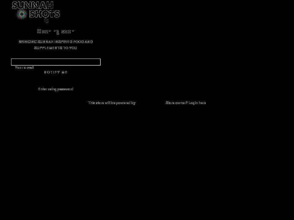 sunnahshots.com shopify website screenshot