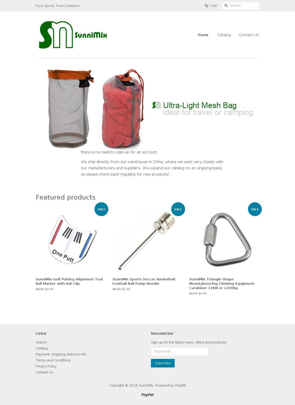 sunnimix.com — Shopify storefront screenshot