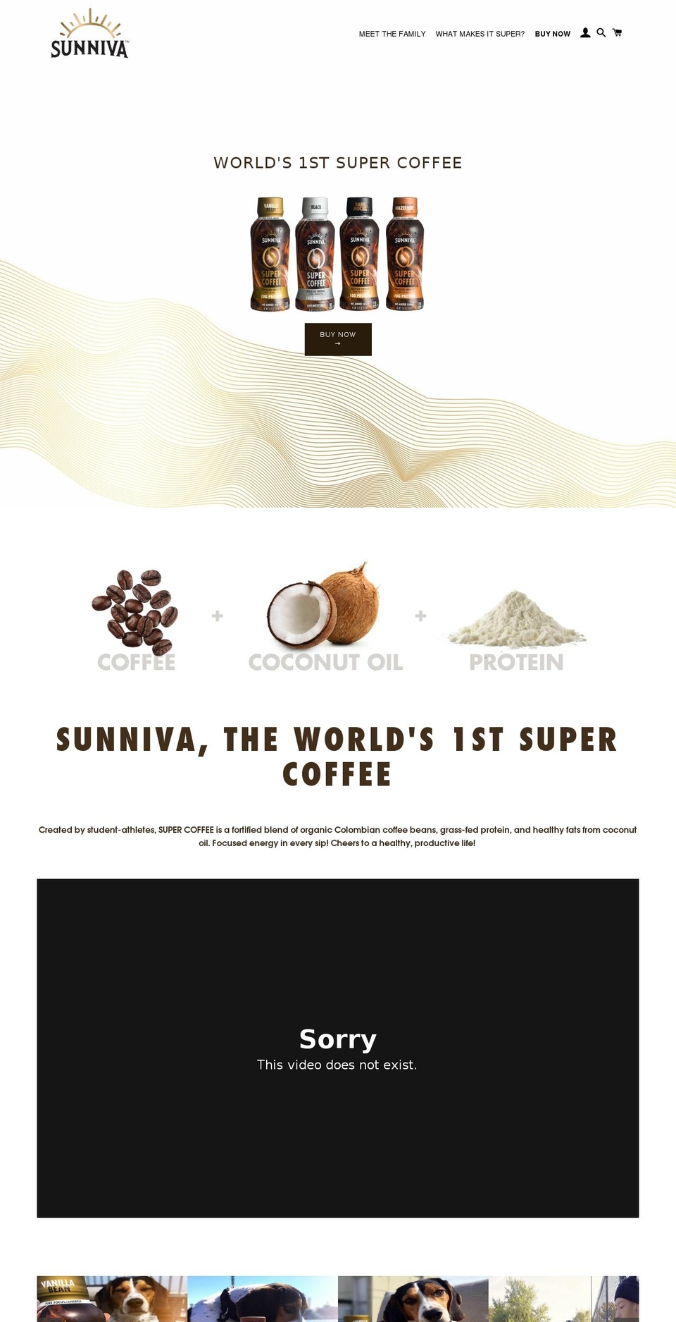 Coffee Shopify theme site example sunniva.co