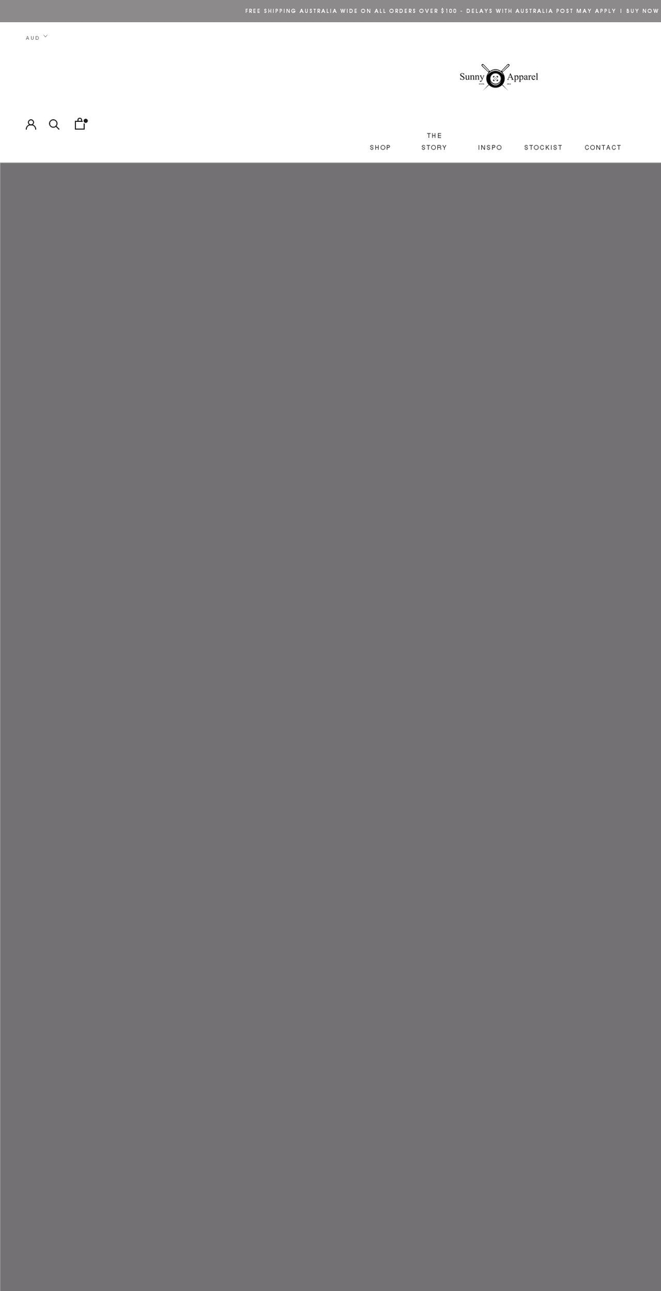 sunny-apparel.com shopify website screenshot