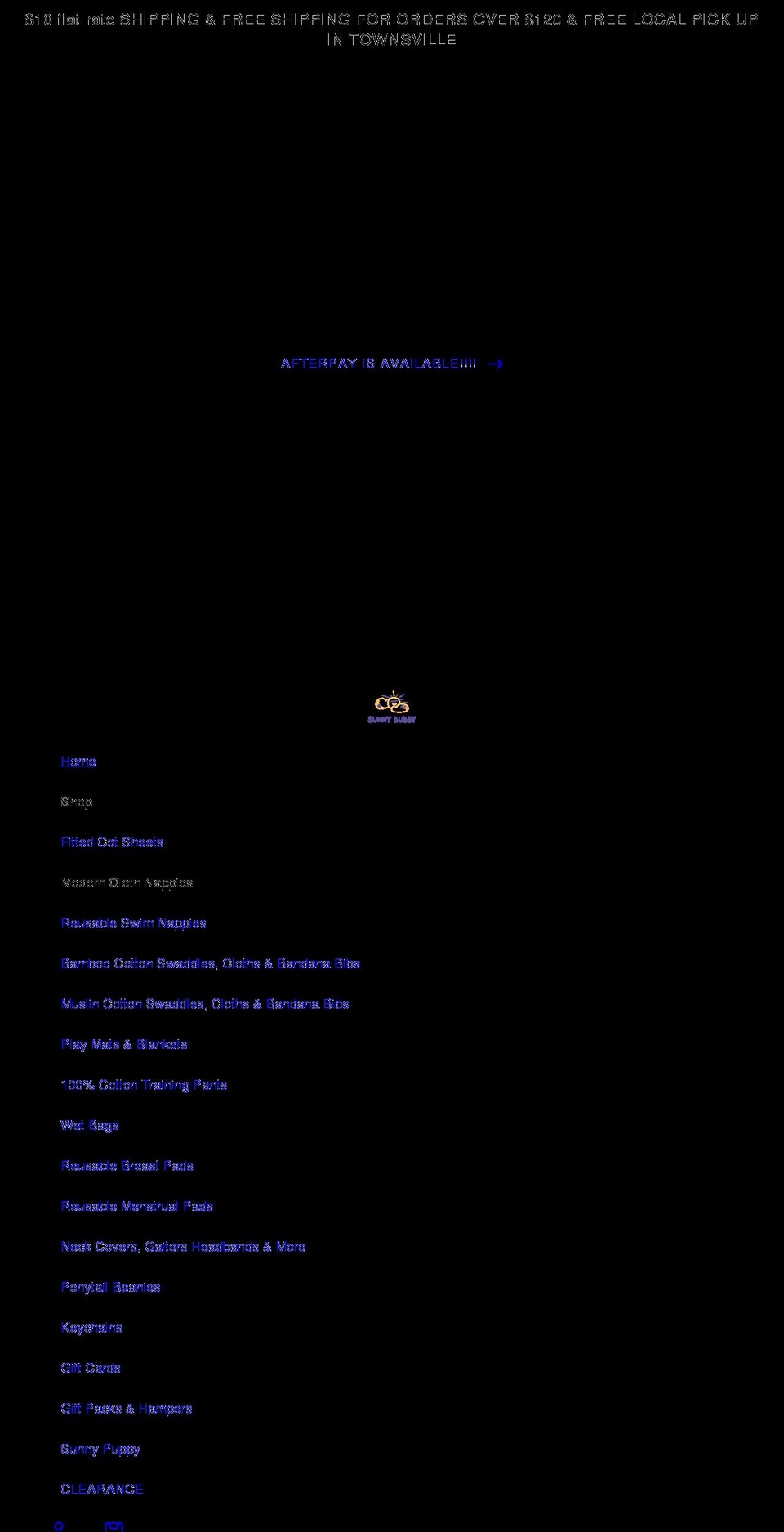sunnybubby.com shopify website screenshot