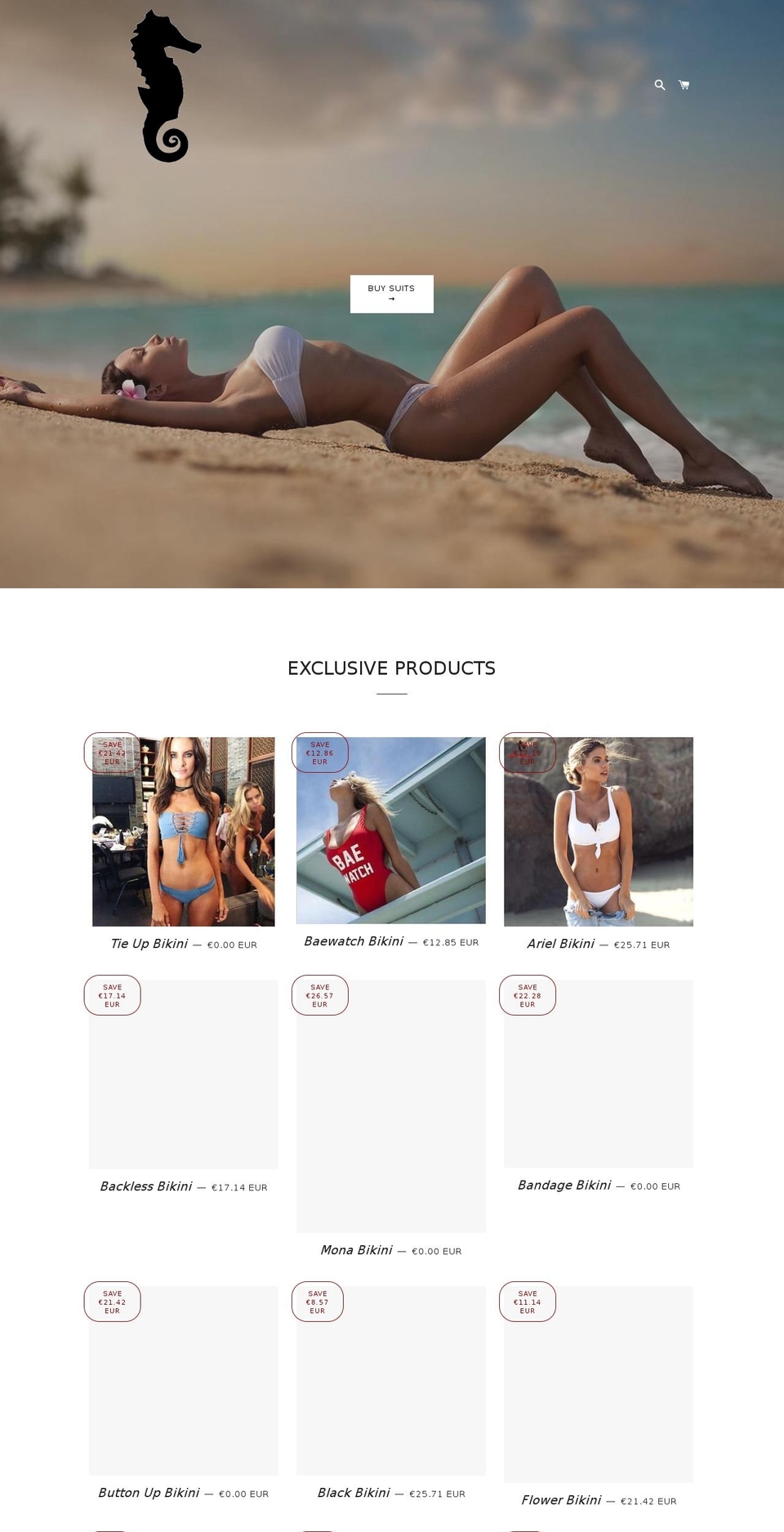 sunnyclothingco.com — Shopify storefront screenshot