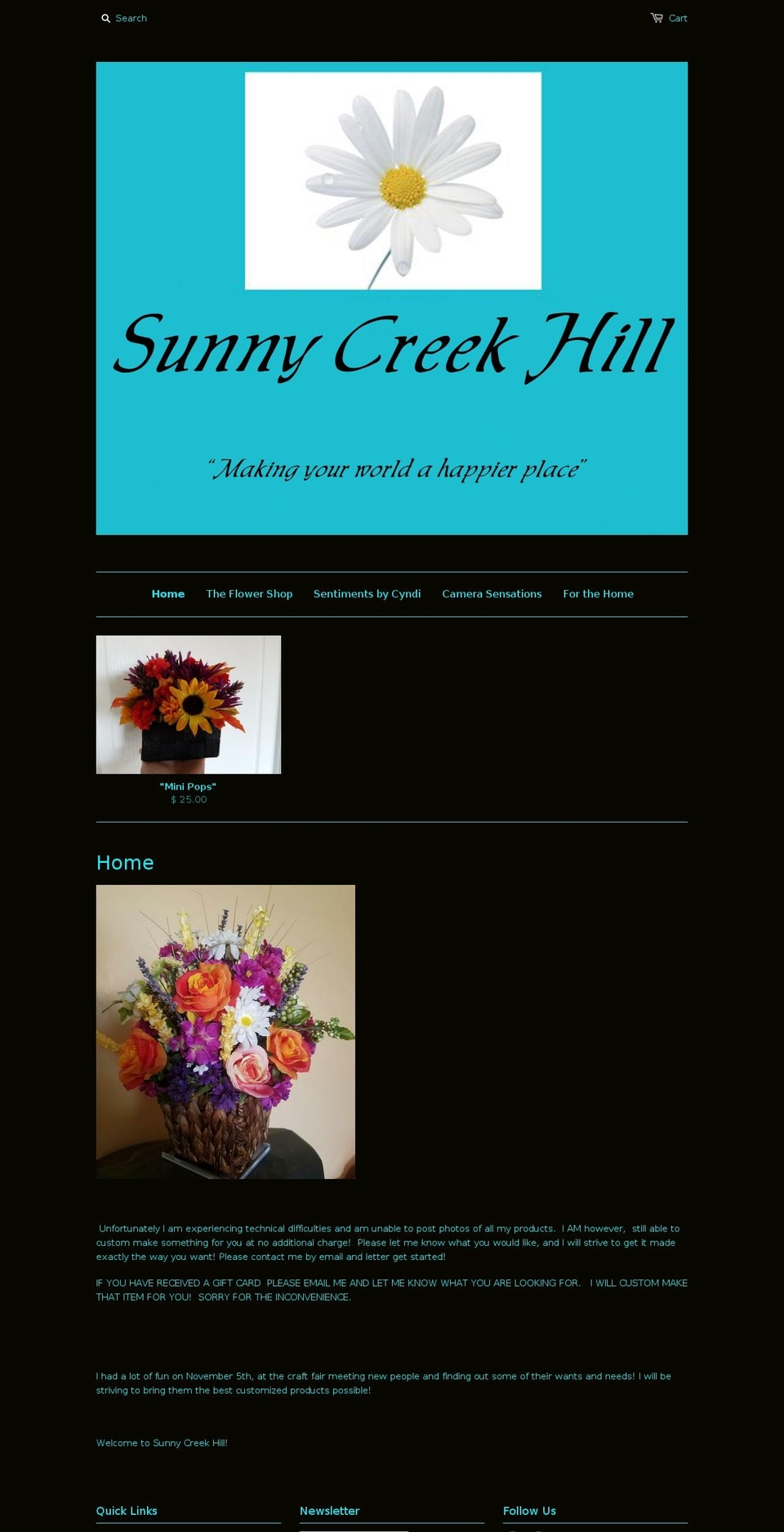sunnycreekhill.com shopify website screenshot