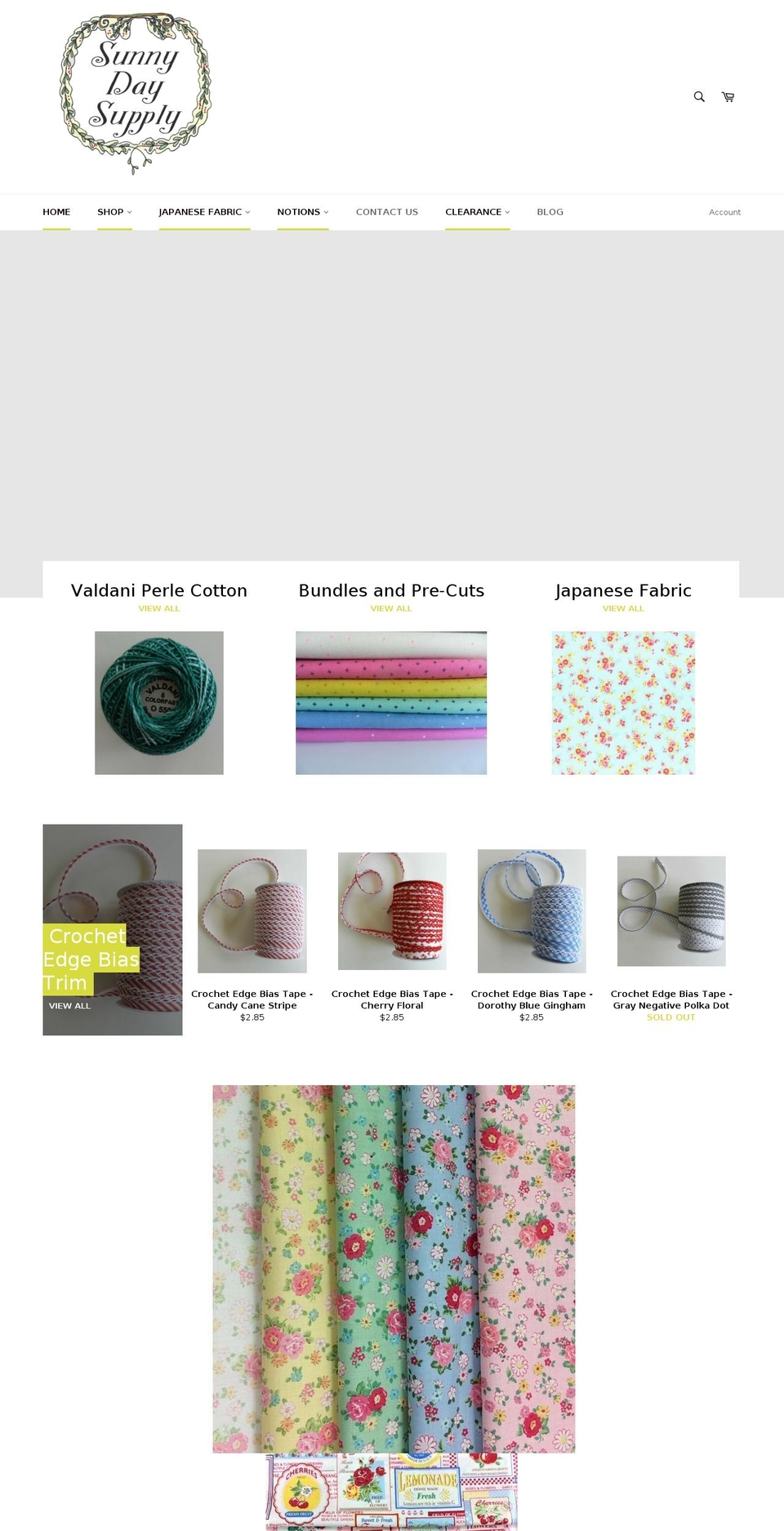 sunnydaysupplycompany.com shopify website screenshot