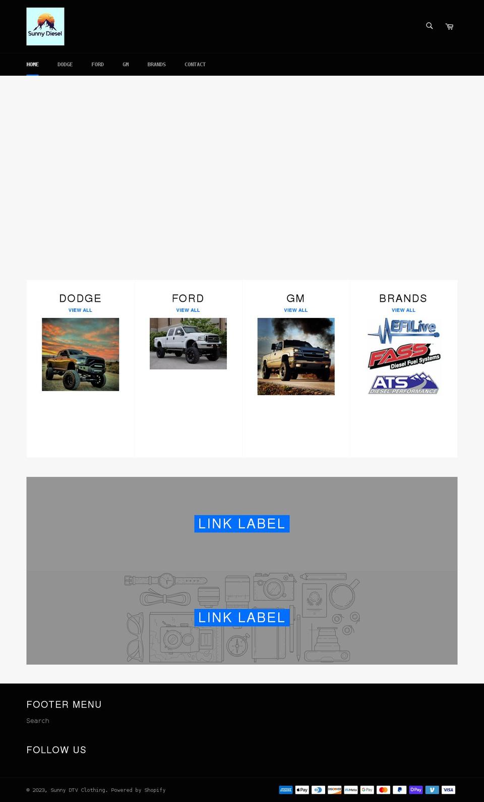 sunnydtv.com shopify website screenshot