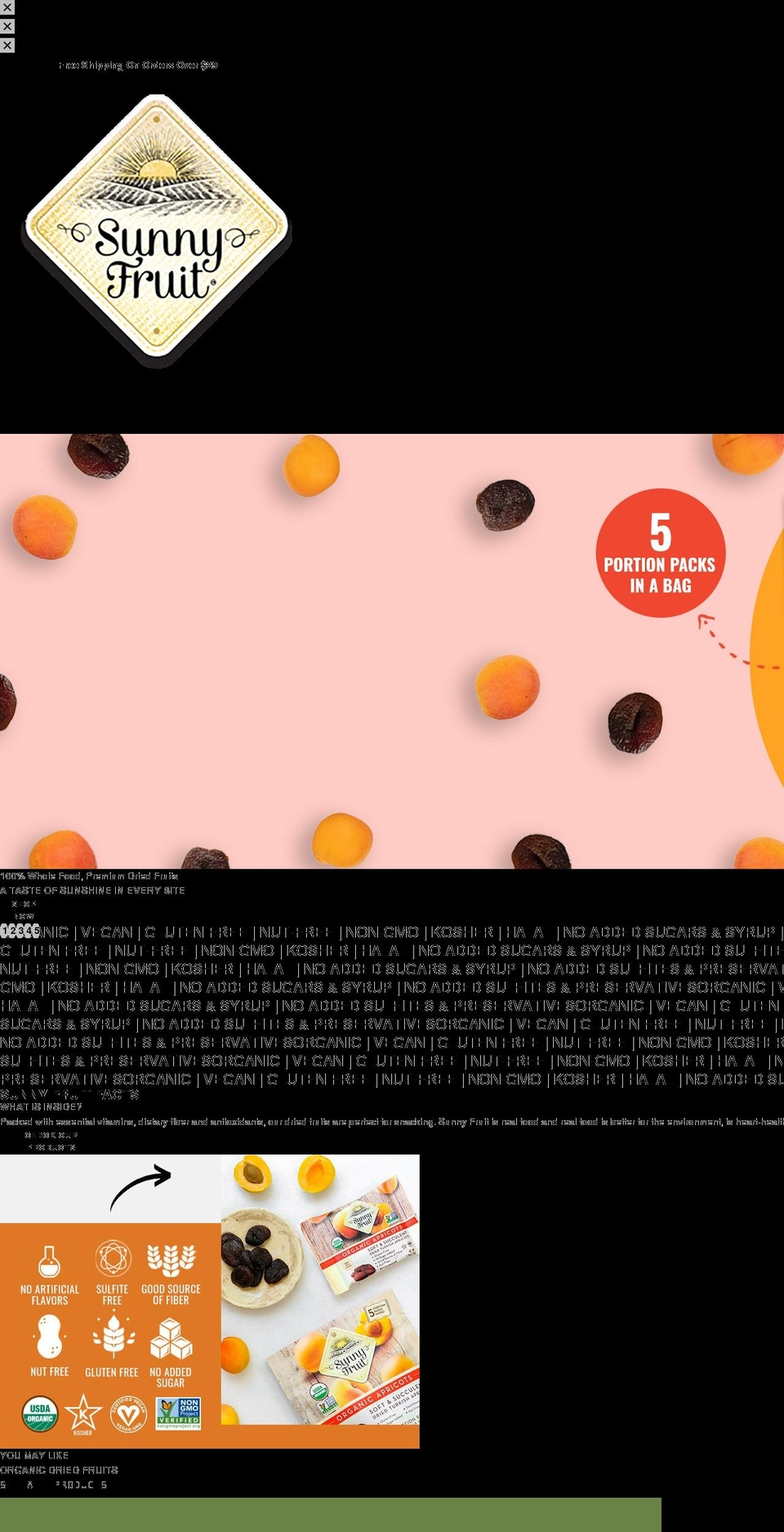 sunnyfruit.com shopify website screenshot