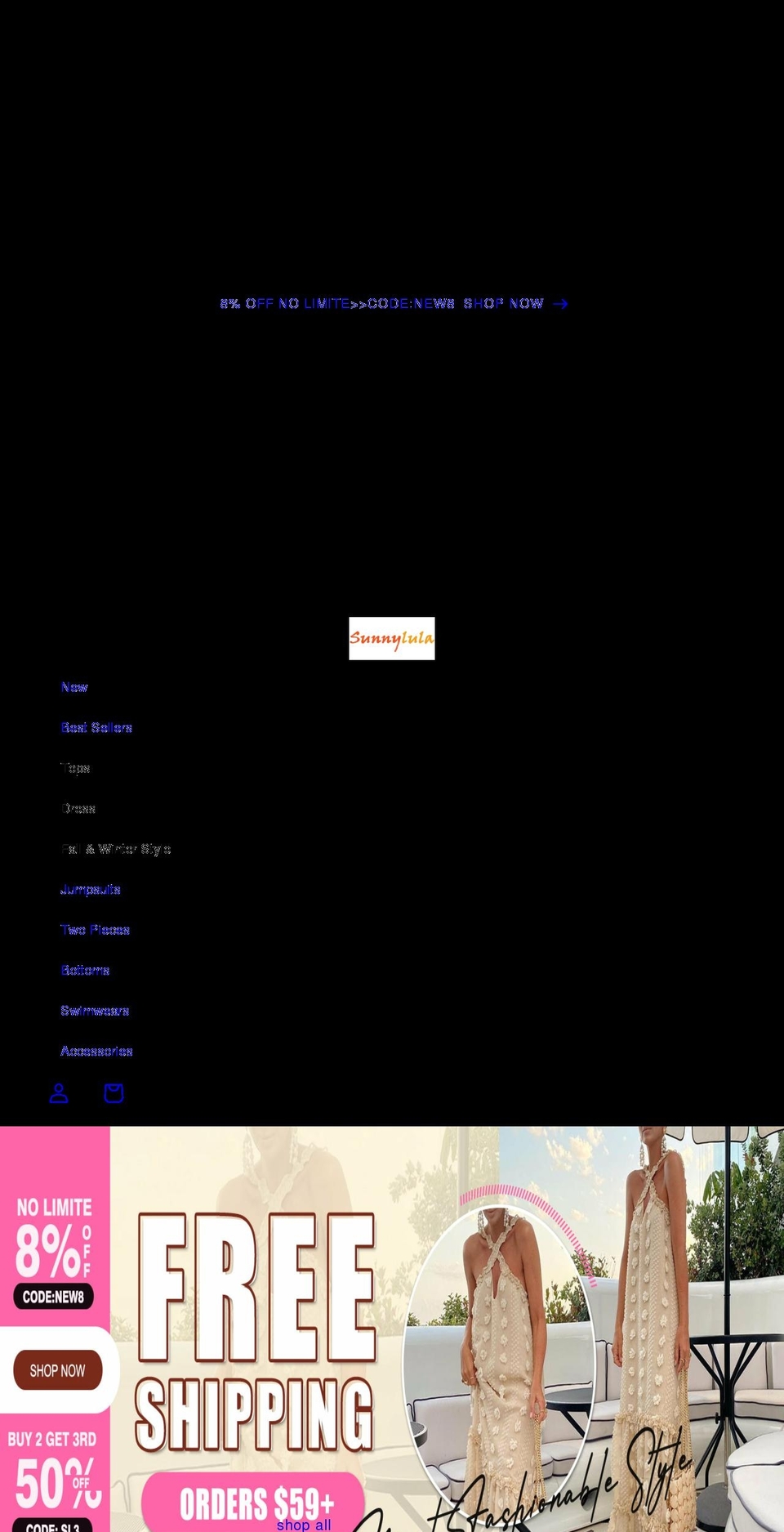 sunnylula.com shopify website screenshot