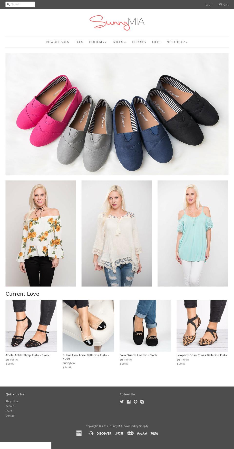 sunnymiaboutique.com shopify website screenshot