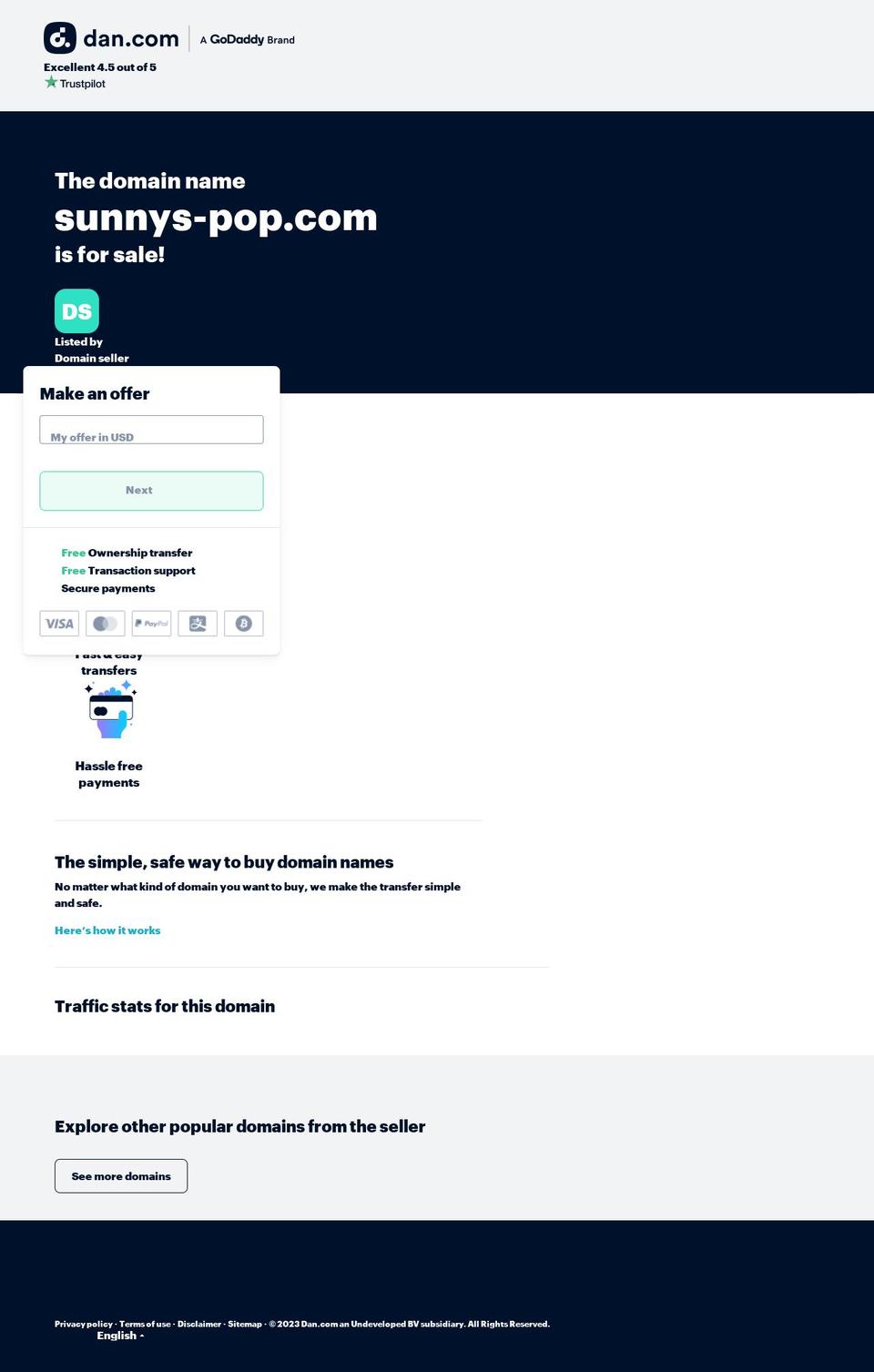 sunnys-pop.com — Shopify storefront screenshot