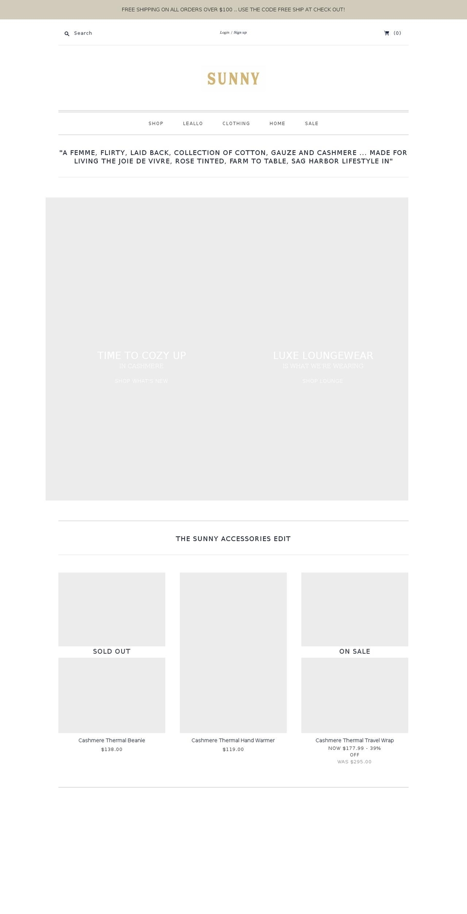 sunnysagharbor.com shopify website screenshot