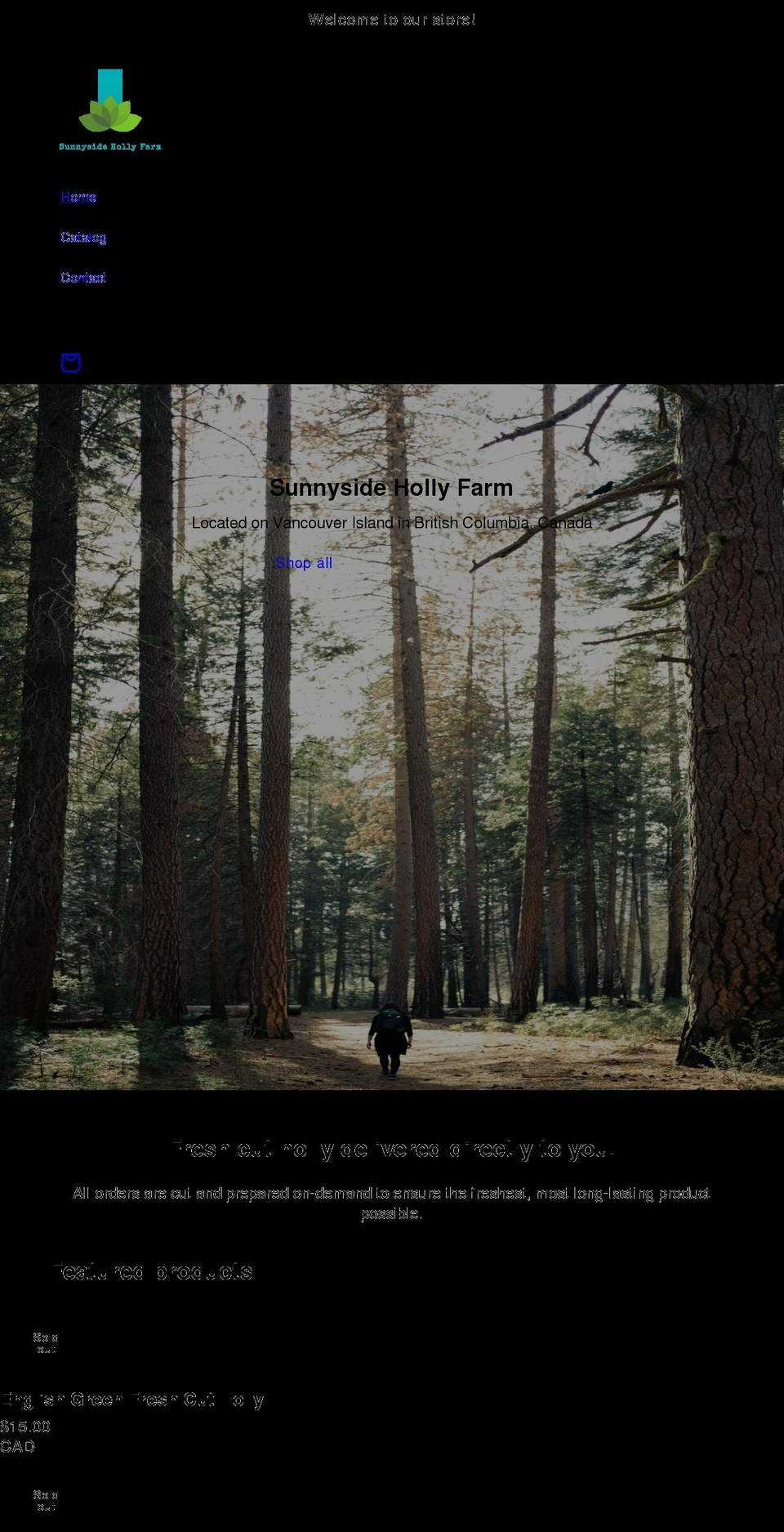 sunnysidefarm.ca shopify website screenshot