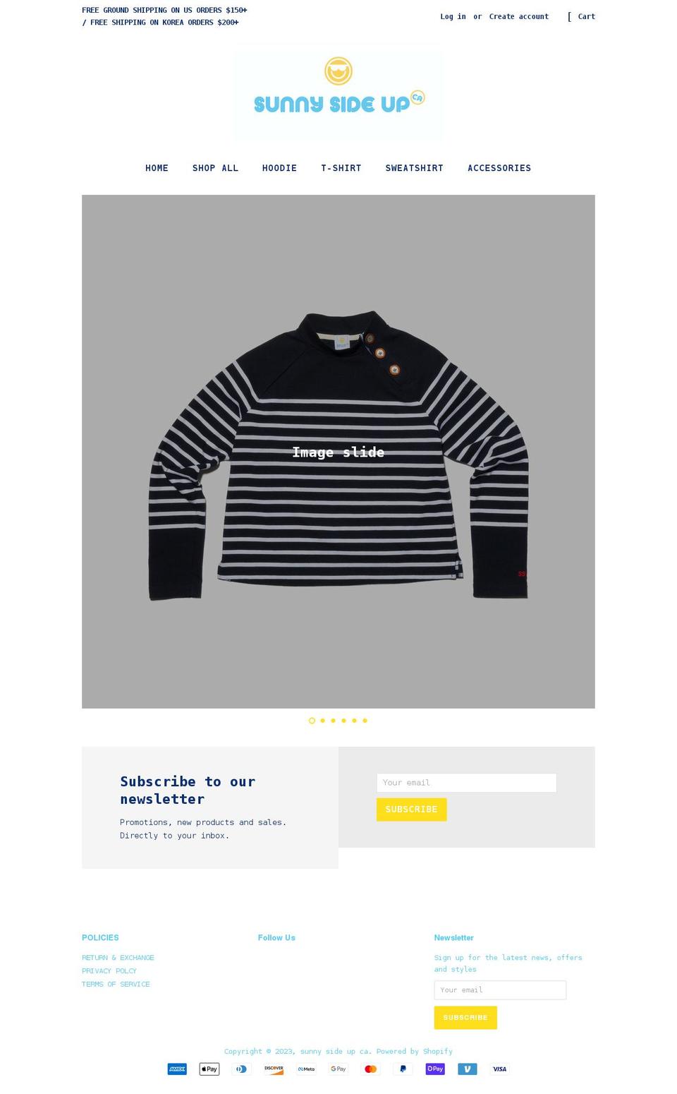 sunnysideupca.com shopify website screenshot