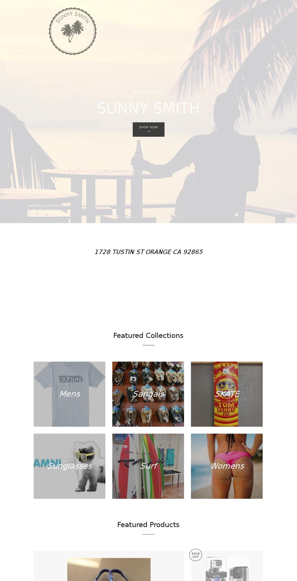 sunnysmithco.com shopify website screenshot