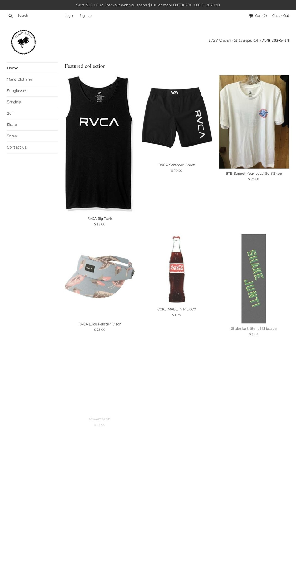 sunnysmiths.com — Shopify storefront screenshot