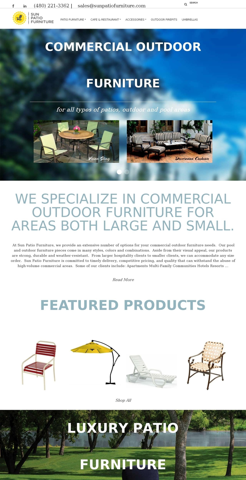 sunpatiofurniture.com shopify website screenshot