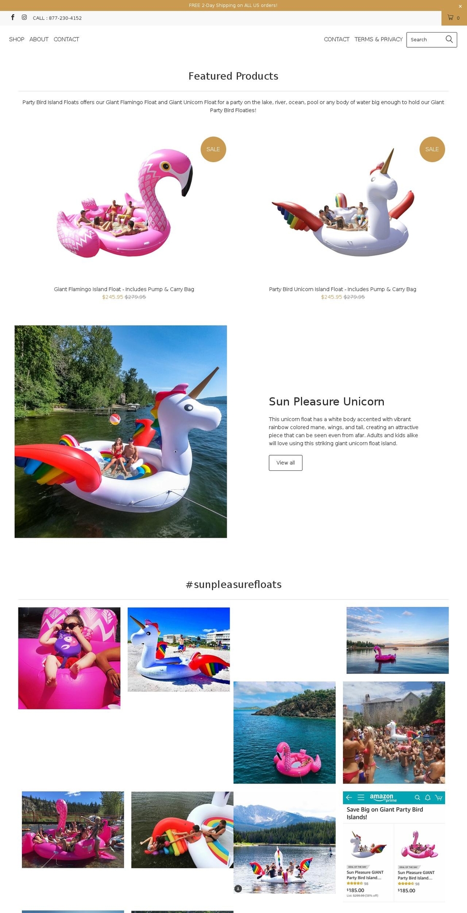sunpleasure.com — Shopify storefront screenshot