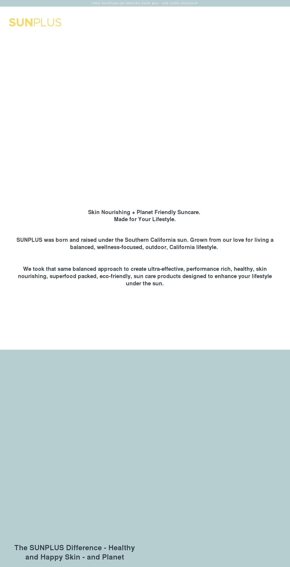 sunplusca.com shopify website screenshot