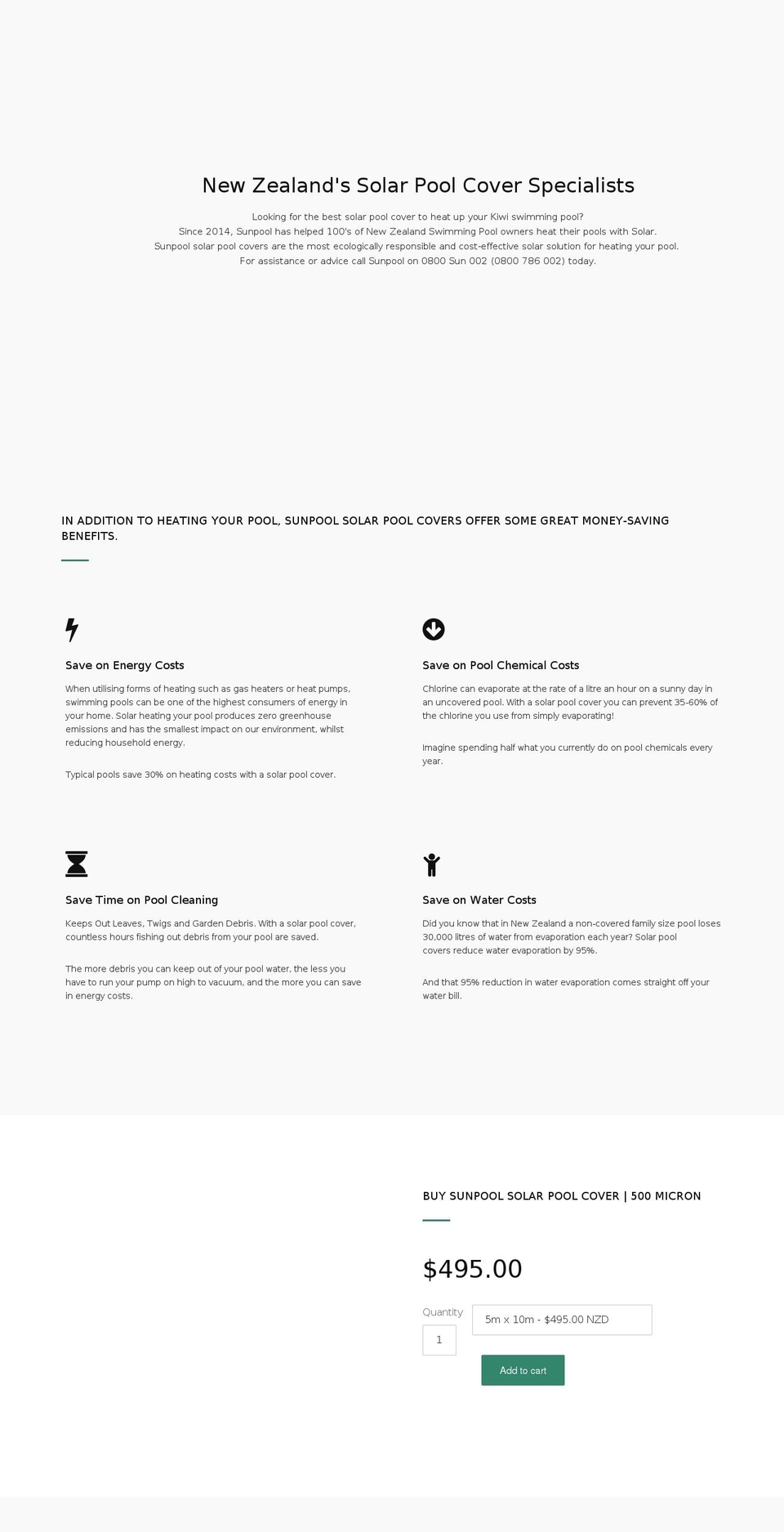 sunpool.co.nz shopify website screenshot