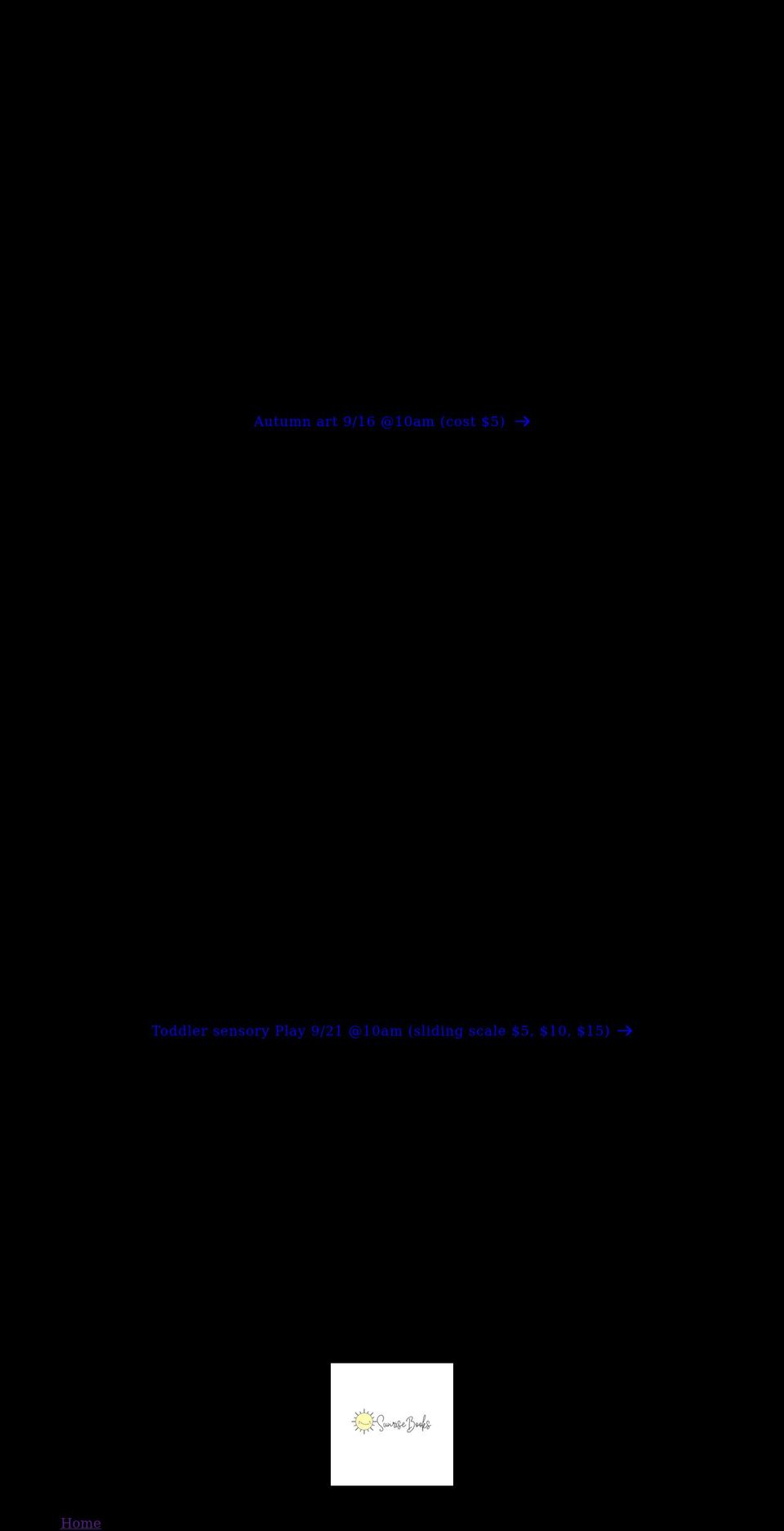 sunrisebookstore.com shopify website screenshot