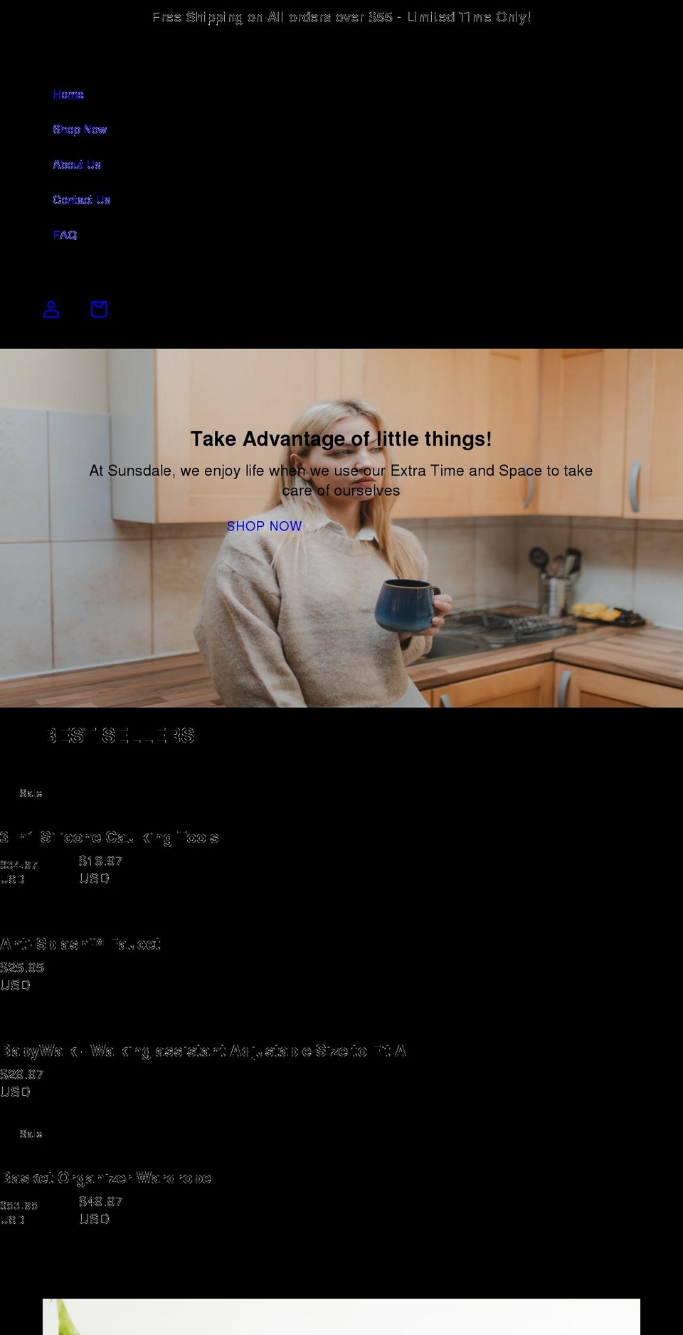sunsdale.com shopify website screenshot