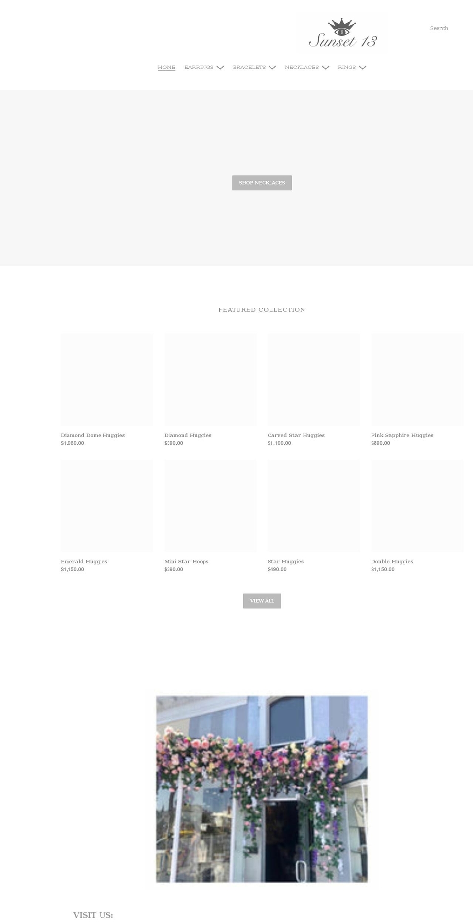 sunset13.com shopify website screenshot