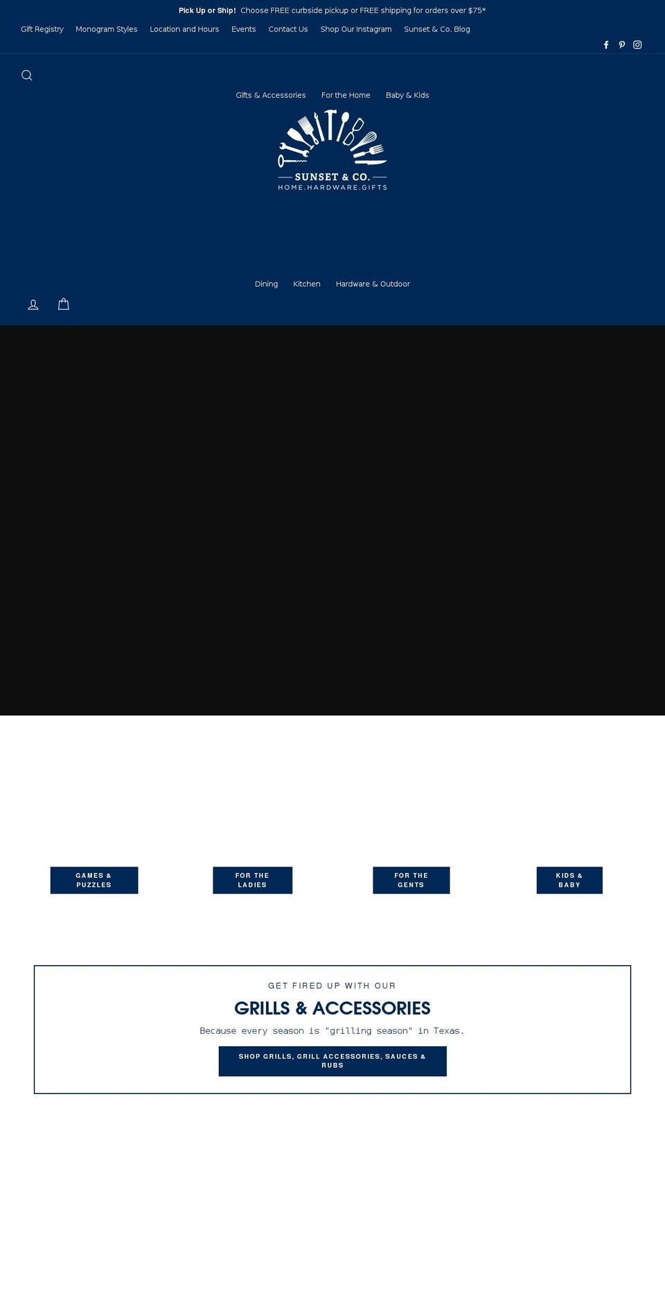 sunsetandco.com shopify website screenshot