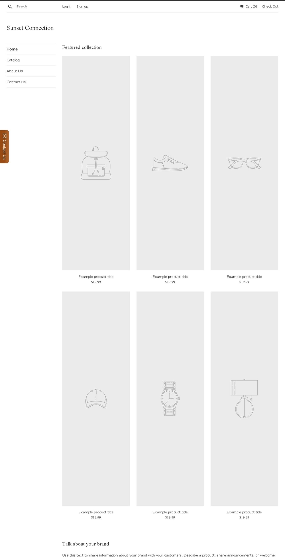sunsetconnection.com — Shopify storefront screenshot