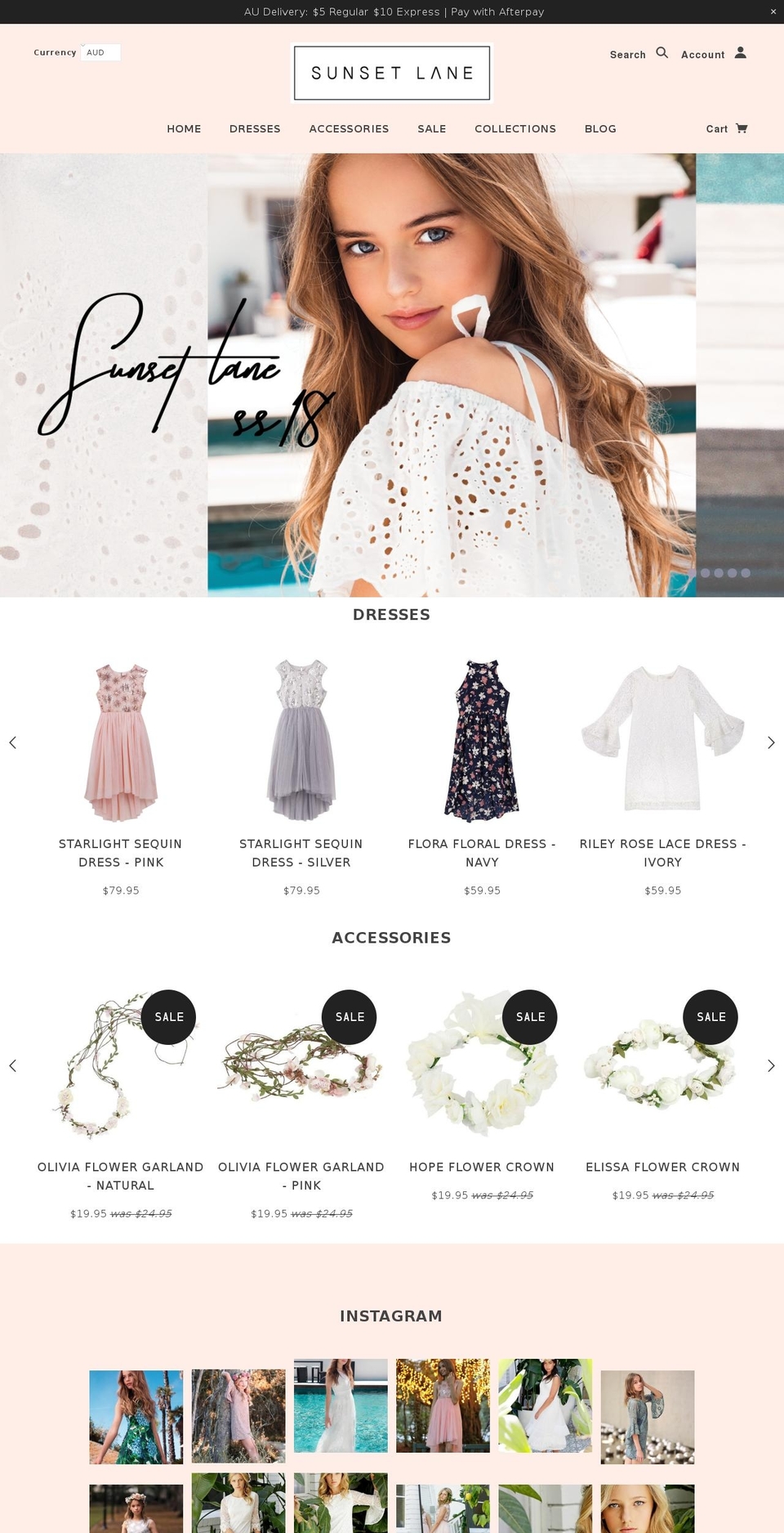 sunsetlanegroup.com shopify website screenshot