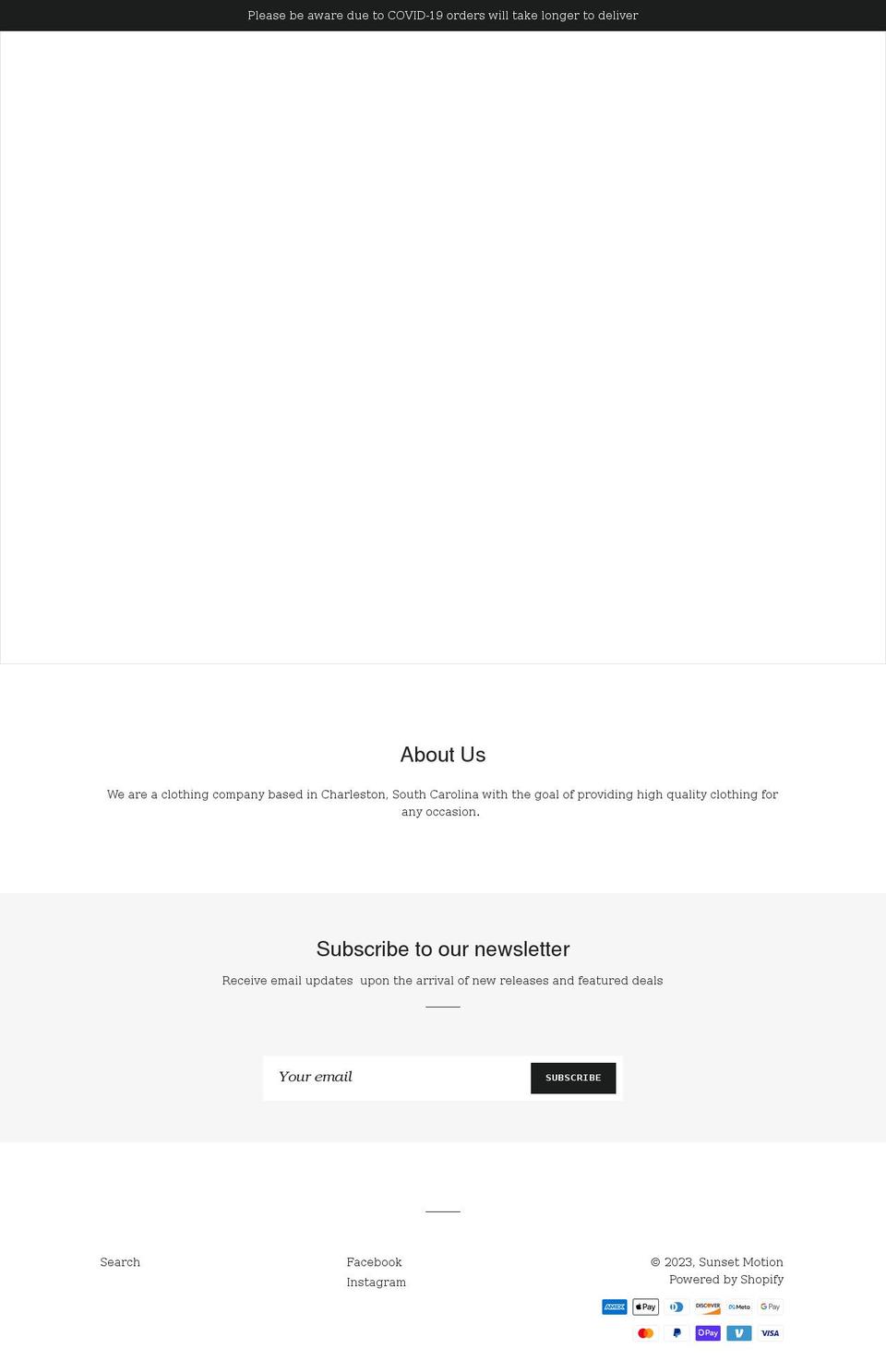 sunsetmotionclothing.com shopify website screenshot