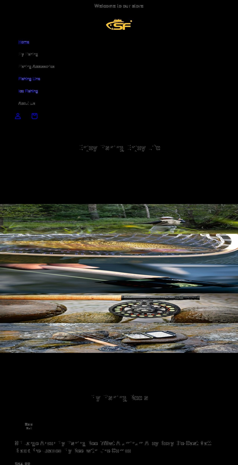 sunshine-fishing.com shopify website screenshot
