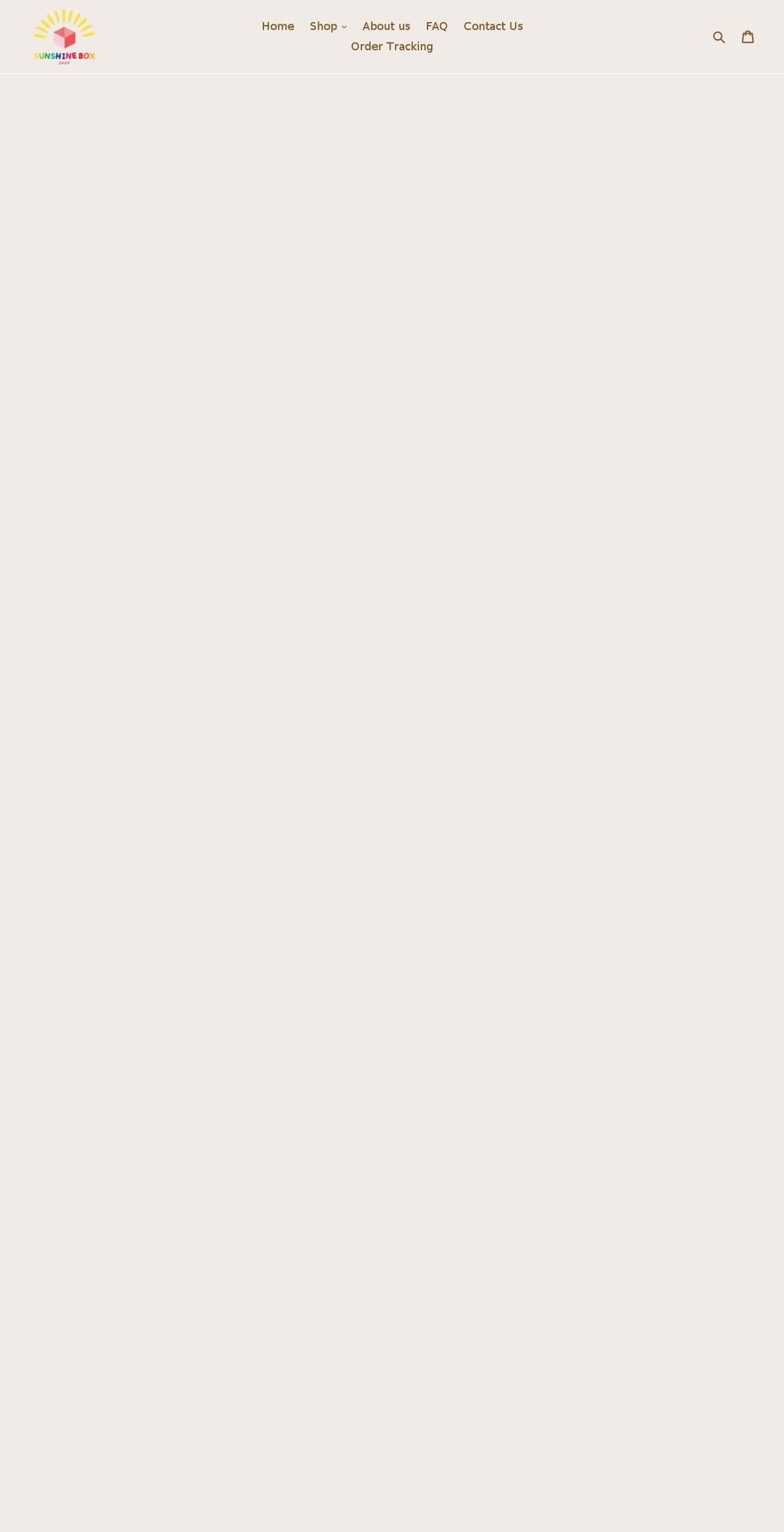 sunshineboxshop.com — Shopify storefront screenshot