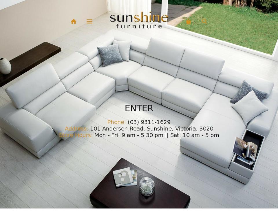 sunshinefurniture.com.au shopify website screenshot