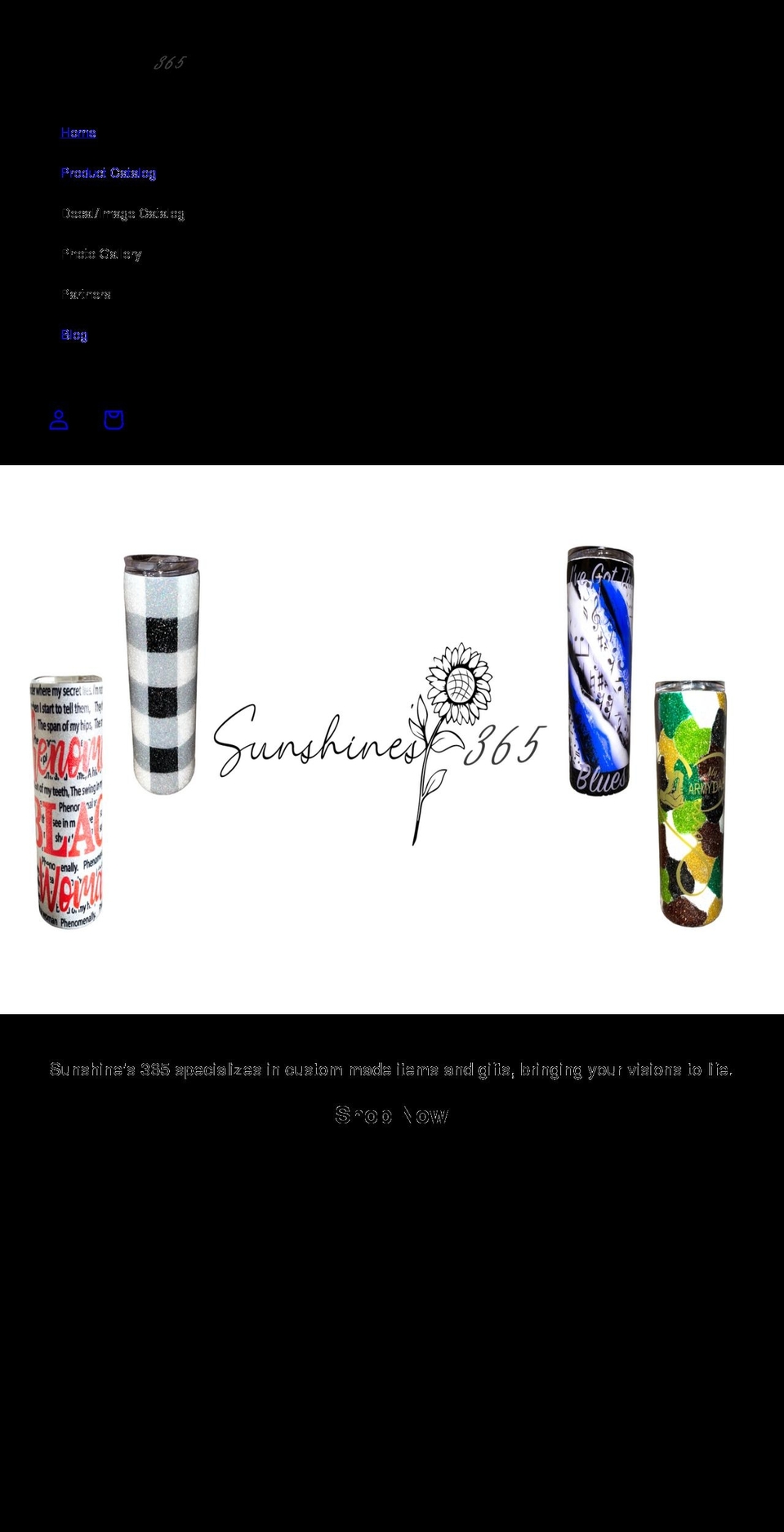 sunshines365.com shopify website screenshot