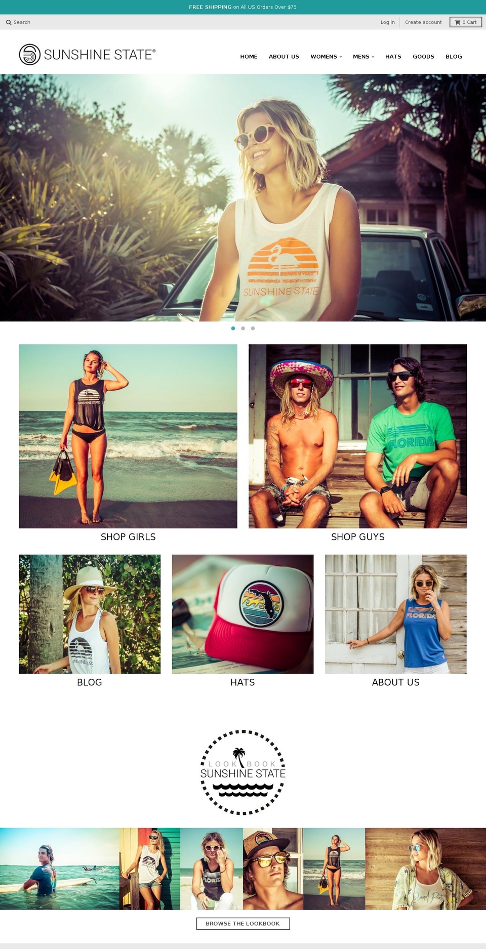 sunshinestatebrand.com shopify website screenshot