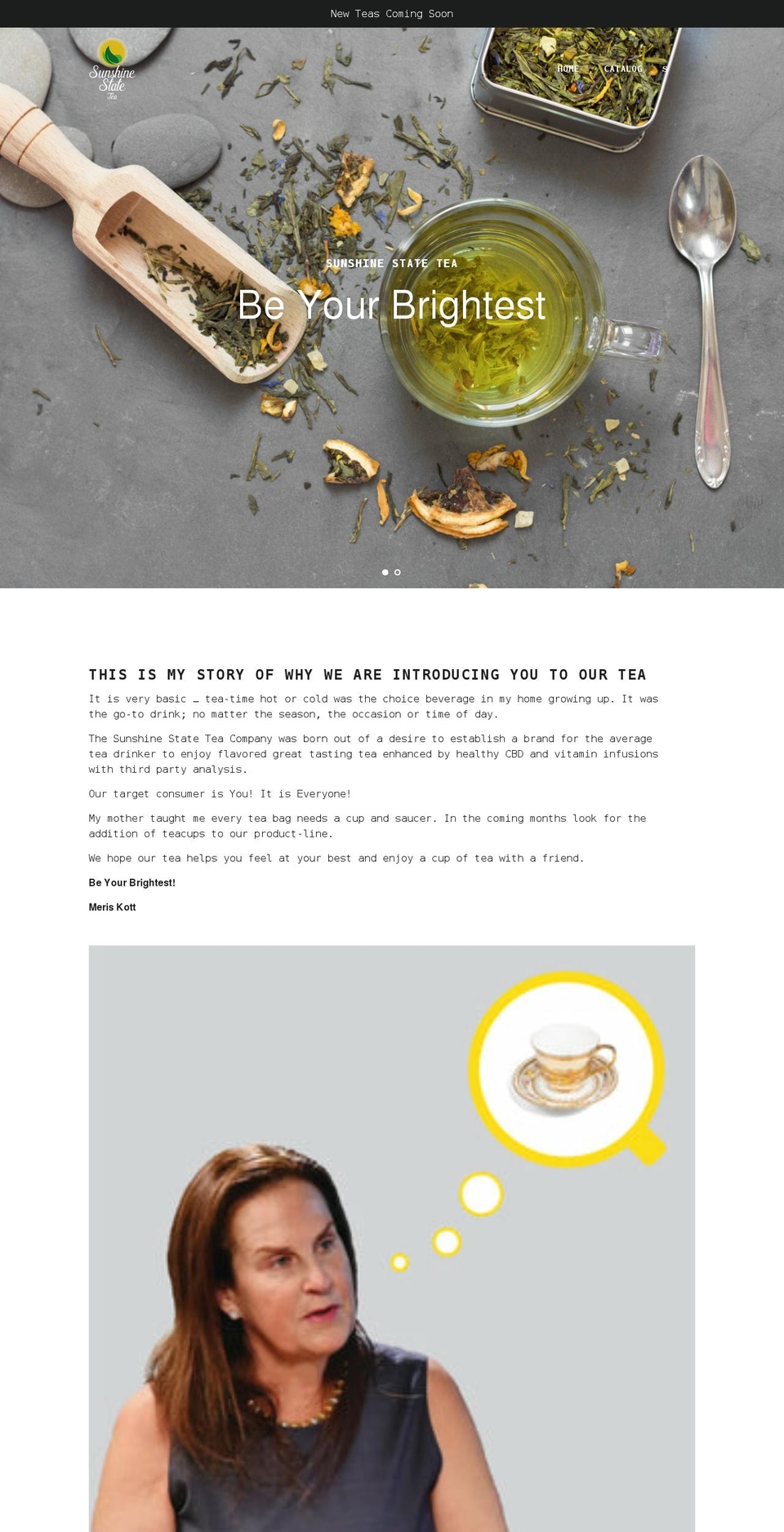 sunshinestatetea.com shopify website screenshot