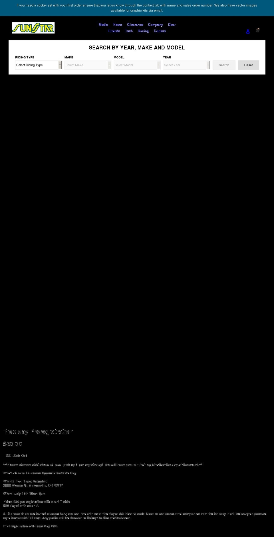 sunstar-braking.com shopify website screenshot