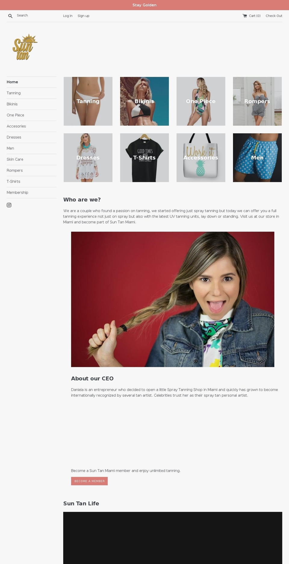 suntanmiami.com shopify website screenshot