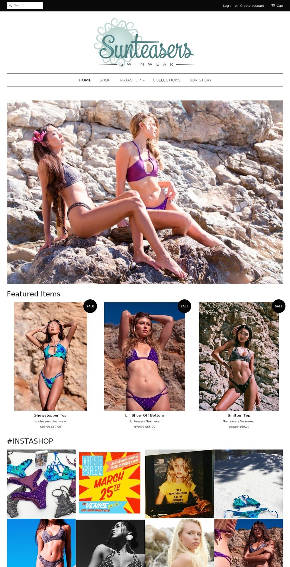 sunteasers.com shopify website screenshot