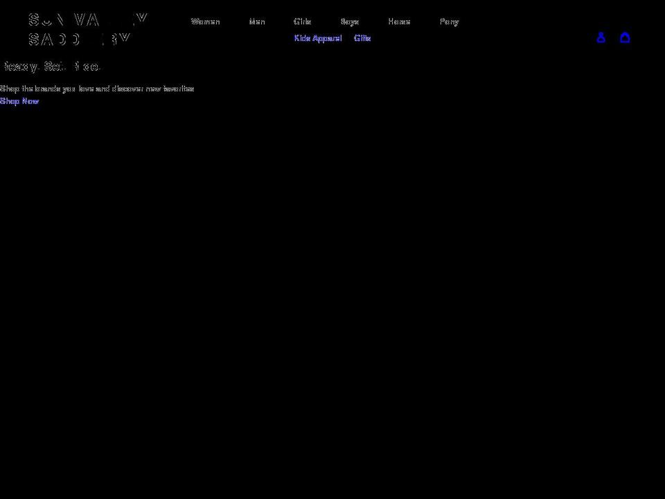 sunvalleysaddlery.com shopify website screenshot