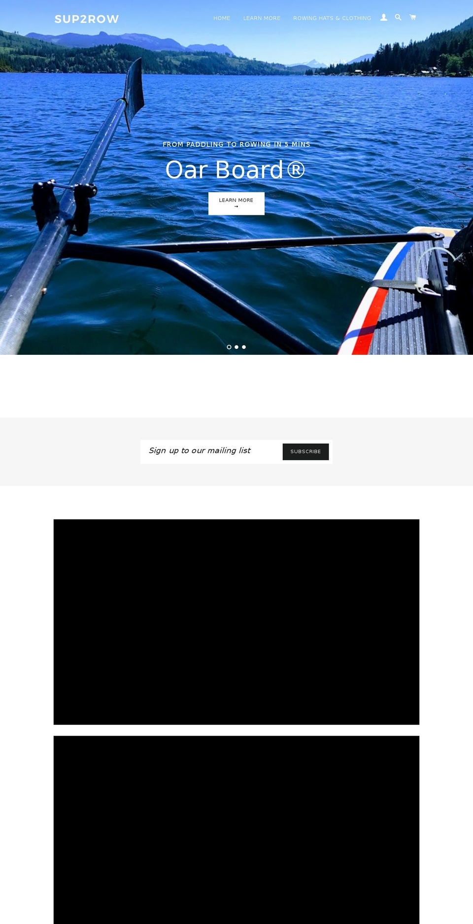 sup2row.com — Shopify storefront screenshot