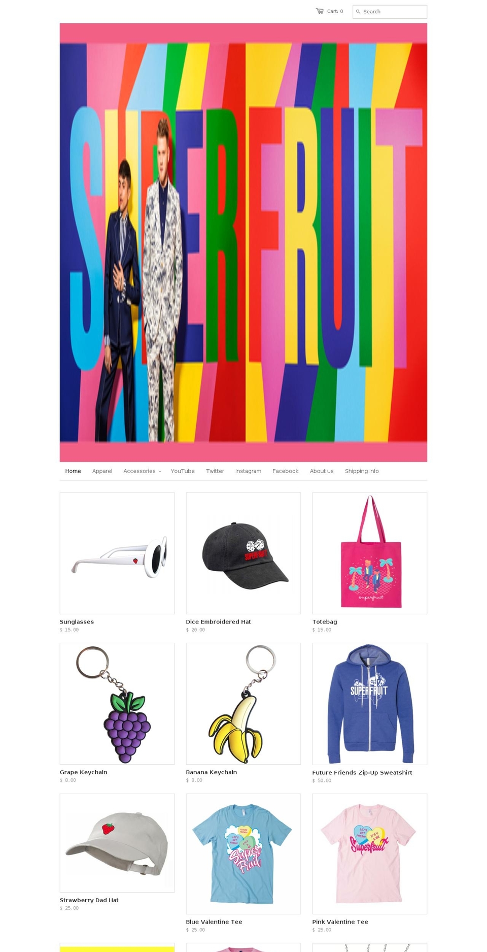 sup3rfruitstore.com shopify website screenshot
